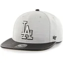 petten-plat-grijs-snapback-lateral-van-los-angeles-dodgers-mlb-van-47-brand