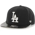 petten-plat-zwart-snapback-brillante-van-los-angeles-dodgers-mlb-van-47-brand