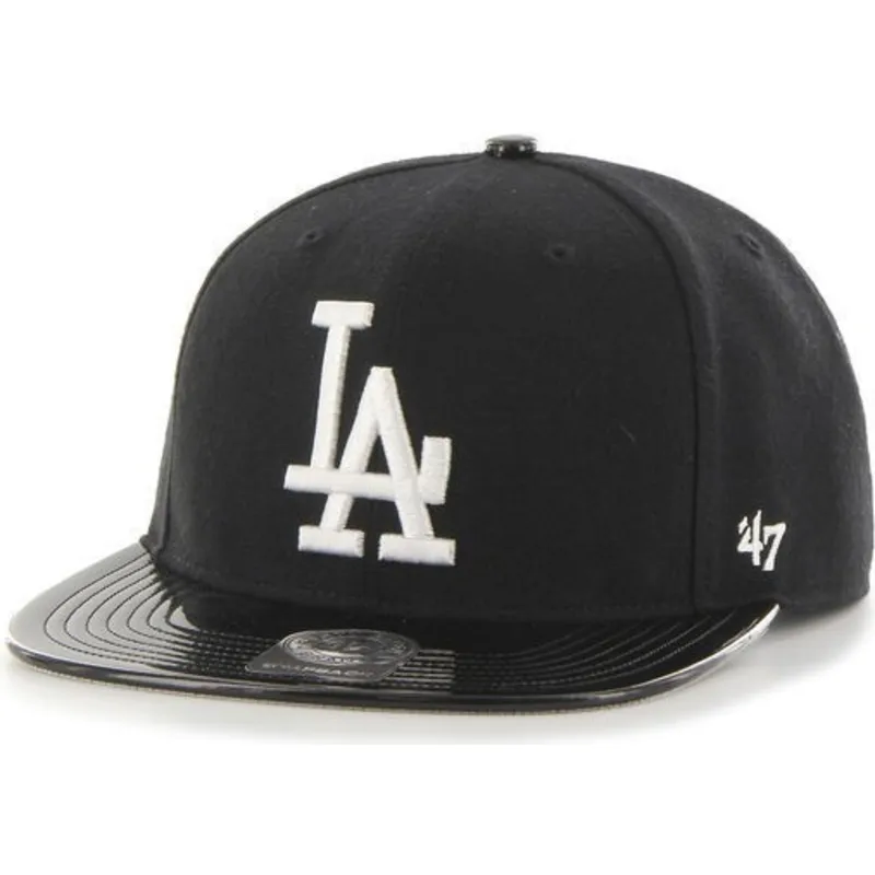 petten-plat-zwart-snapback-brillante-van-los-angeles-dodgers-mlb-van-47-brand petten-plat-zwart-snapback-brillante-van-los-angeles-dodgers-mlb-van-47-brand
