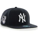 cappellino-visiera-piatta-blu-marino-snapback-tinta-unita-con-logo-laterale-di-mlb-new-york-yankees-di-47-brand