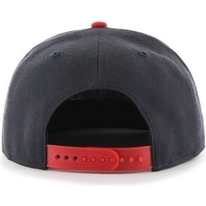 petten-plat-marineblauw-snapback-van-boston-red-sox-mlb-van-47-brand