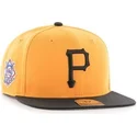 petten-plat-geel-snapback-leteral-van-pittsburgh-pirates-mlb-van-47-brand