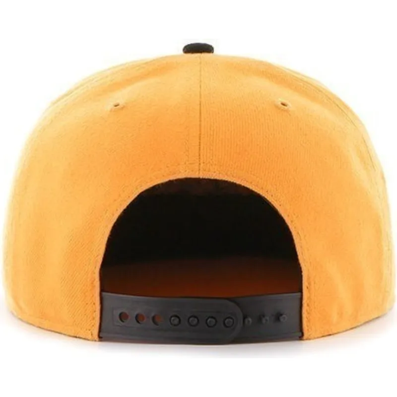 petten-plat-geel-snapback-leteral-van-pittsburgh-pirates-mlb-van-47-brand