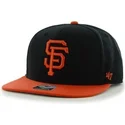 petten-plat-zwart-snapback-lisa-lateral-van-san-francisco-giants-mlb-van-47-brand