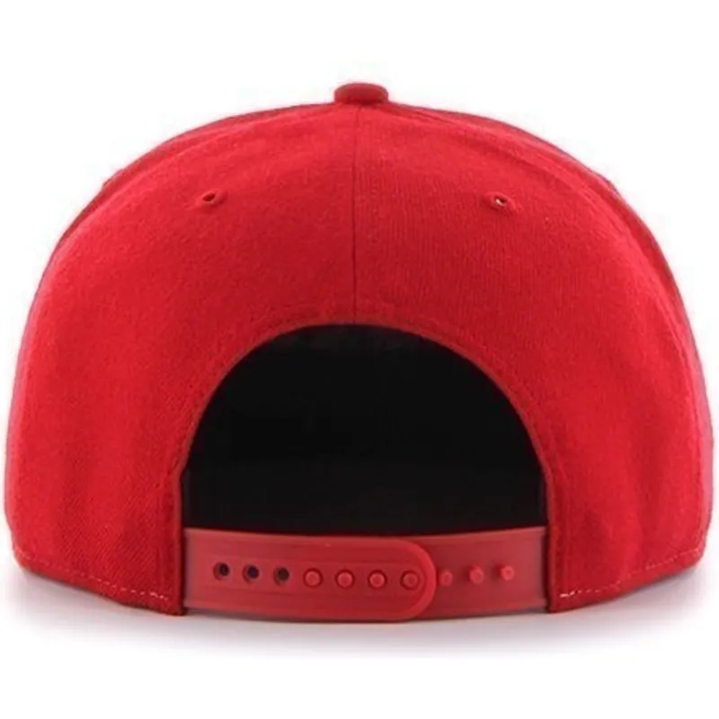 petten-plat-rood-snapback-lateral-van-boston-red-sox-mlb-van-47-brand
