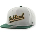 petten-plat-grijs-snapback-lateral-van-oakland-athletics-mlb-van-47-brand