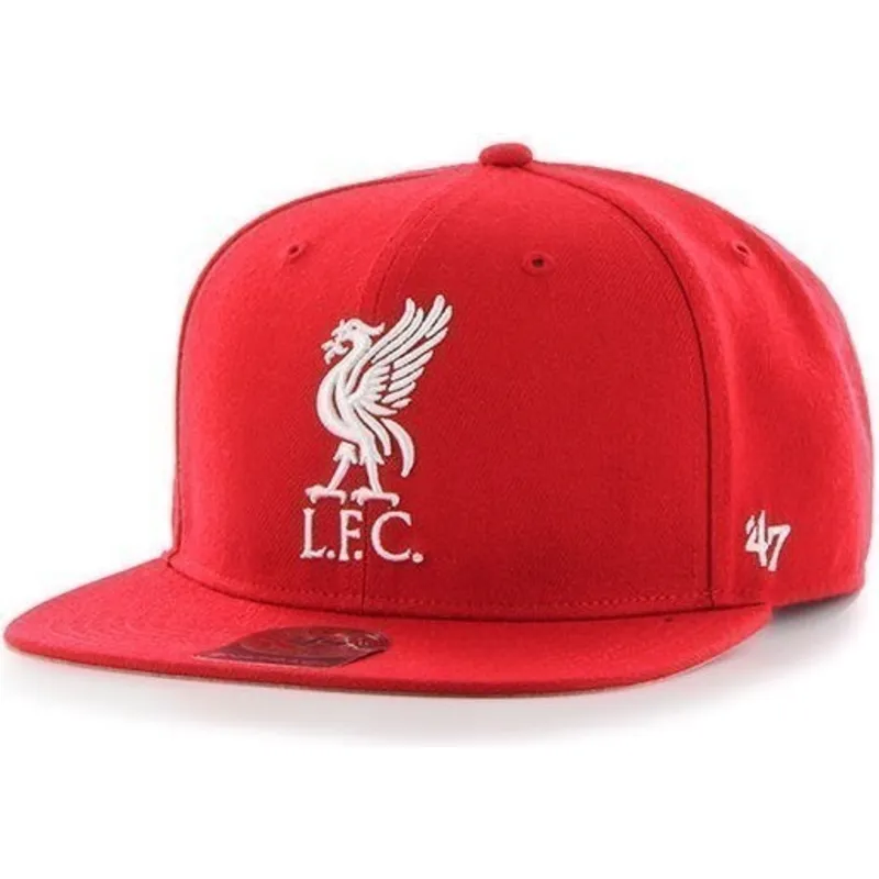 petten-plat-rood-snapback-lisa-grande-frontal-van-liverpool-football-club-premier-league-van-47-brand