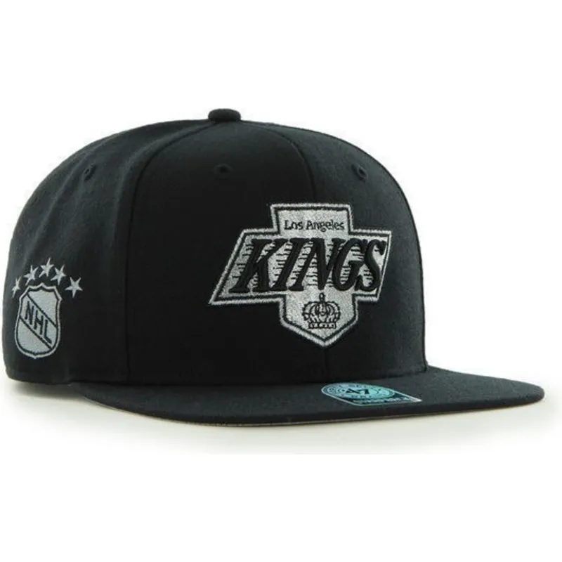 petten-plat-zwart-snapback-lisa-van-los-angeles-kings-nhl-van-47-brand