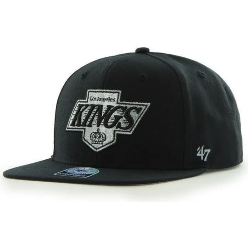 petten-plat-zwart-snapback-lisa-van-los-angeles-kings-nhl-van-47-brand