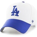 47-brand-curved-brim-mlb-los-angeles-dodgers-white-cap-with-light-blue-visor