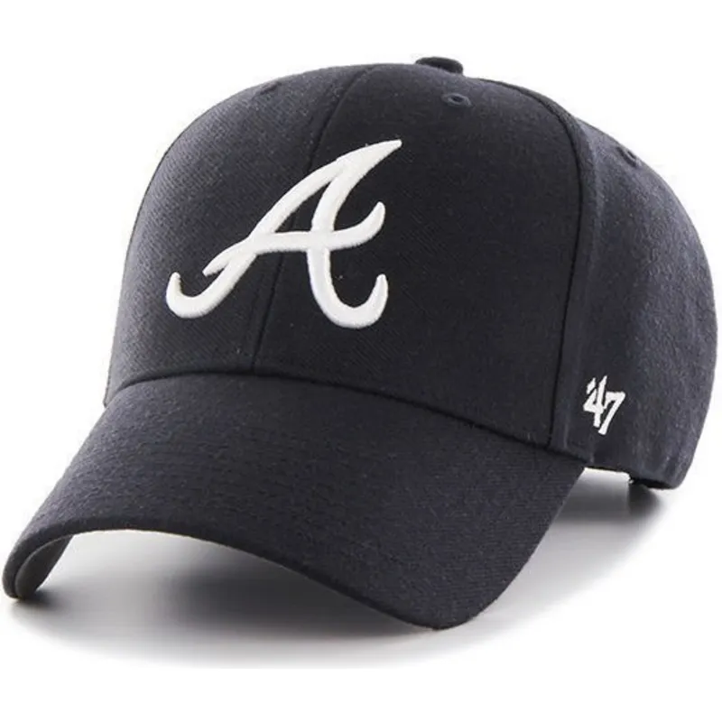 petten-gebogen-marineblauw-verstelbaar-van-atlanta-braves-mlb-van-47-brand