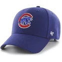 cappellino-visiera-curva-blu-tinta-unita-di-mlb-chicago-cubs-di-47-brand