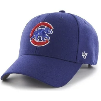 47 Brand Curved Brim MLB Chicago Cubs Smooth Cap blau