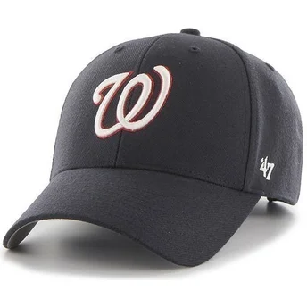 Casquette à visière courbée bleue marine unie MLB Washington Nationals 47 Brand