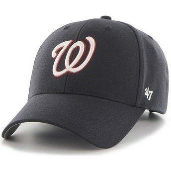 Gorra visera curva azul marino lisa de MLB Washington Nationals de 47 Brand