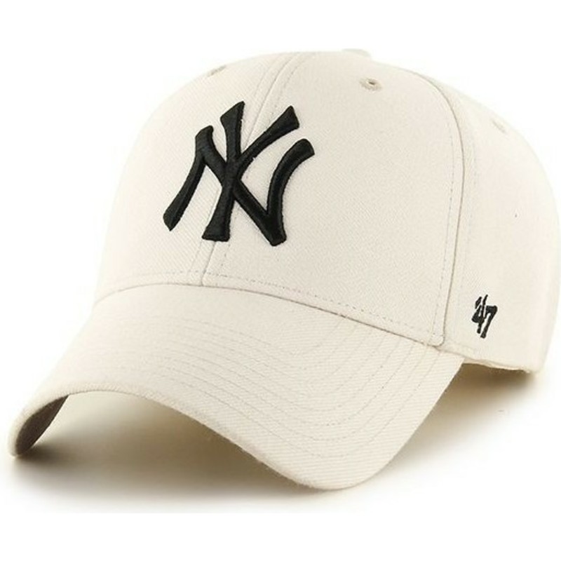 47-brand-curved-brim-mlb-new-york-yankees-smooth-cream-cap