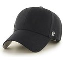 47-brand-curved-brim-small-logo-mlb-new-york-yankees-smooth-black-cap