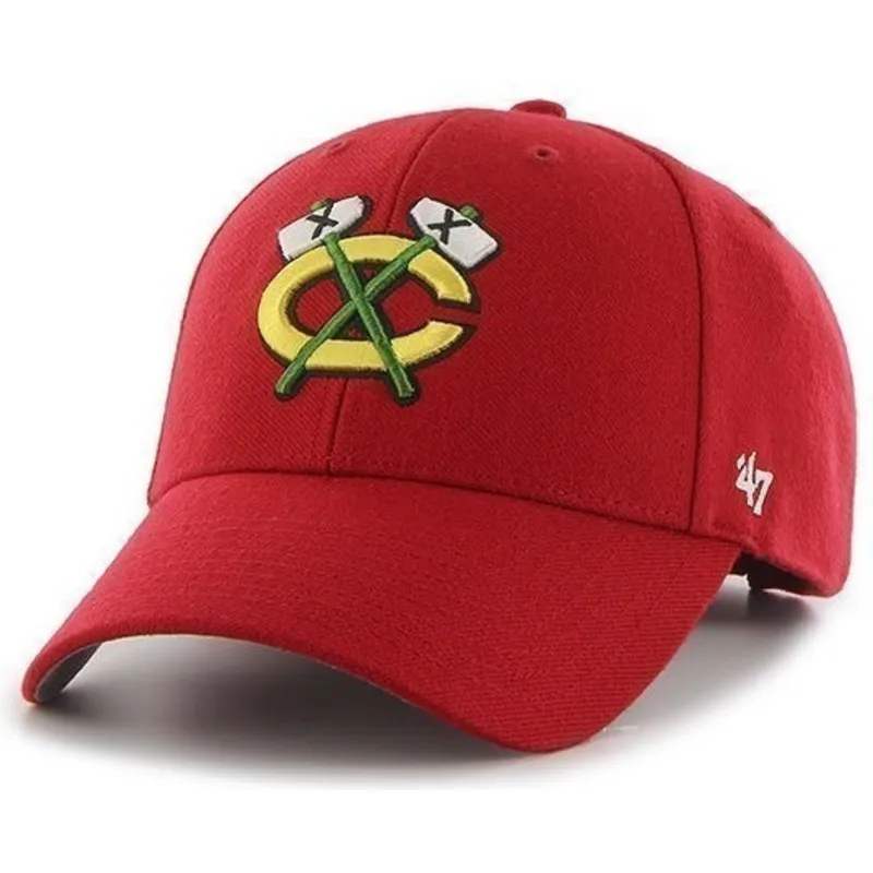 petten-gebogen-rood-verstelbaar-van-chicago-blackhawks-nhl-van-47-brand petten-gebogen-rood-verstelbaar-van-chicago-blackhawks-nhl-van-47-brand