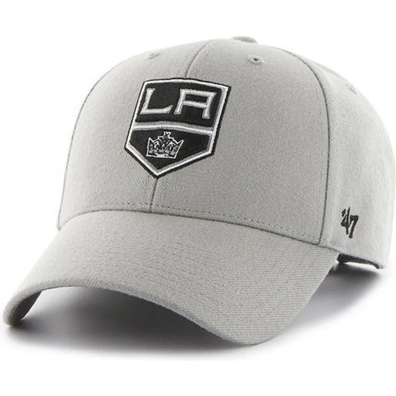 petten-gebogen-grijs-verstelbaar-van-los-angeles-kings-nhl-van-47-brand