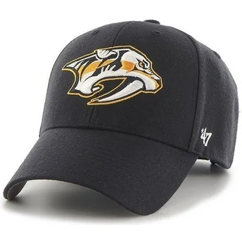 Czapka z wygiętym daszkiem ciemnoniebieska NHL Nashville Predators 47 Brand