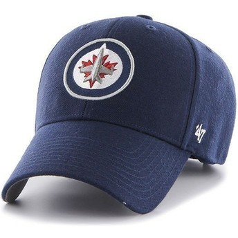 47 Brand Curved Brim NHL Winnipeg Jets Navy Blue Cap
