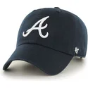 cappellino-visiera-curva-blu-marino-con-logo-frontale-di-mlb-atlanta-braves-di-47-brand