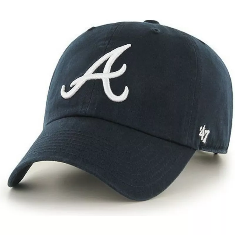 Gorra visera curva azul marino logo de MLB Atlanta Braves de 47 Brand: Caphunters.com