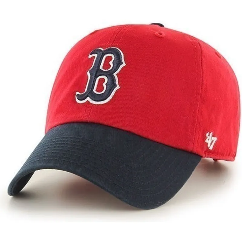 petten-gebogen-rood-verstelbaar-van-boston-red-sox-mlb-van-47-brand