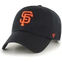 sort-kasket-med-buet-skygge-og-stort-frontlogo-af-mlb-san-francisco-giants-fra-47-brand