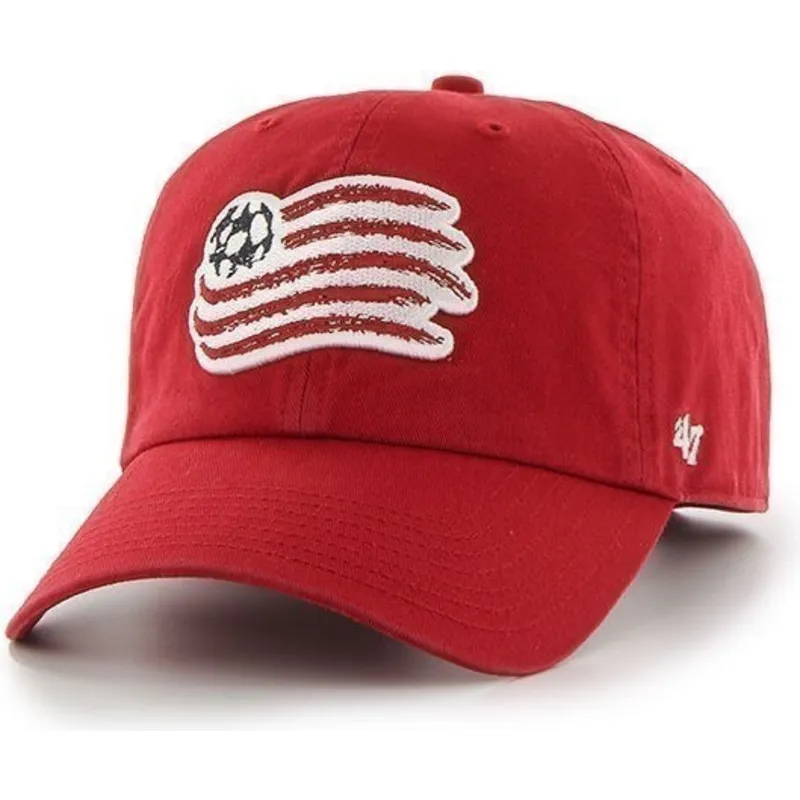 petten-gebogen-rood-verstelbaar-van-new-england-revolution-fc-major-league-soccer-van-47-brand