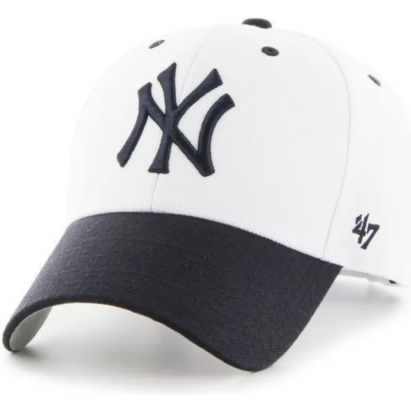 petten-gebogen-wit-verstelbaar-van-new-york-yankees-mlb-van-47-brand