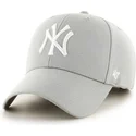 47-brand-curved-brim-new-york-yankees-mlb-cap-grau