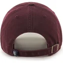 cappellino-visiera-curva-bordeaux-di-new-york-yankees-mlb-clean-up-di-47-brand