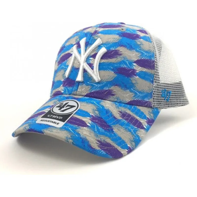 petten-gebogen-blauw-snapback-estampado-hojas-van-new-york-yankees-mlb-van-47-brand