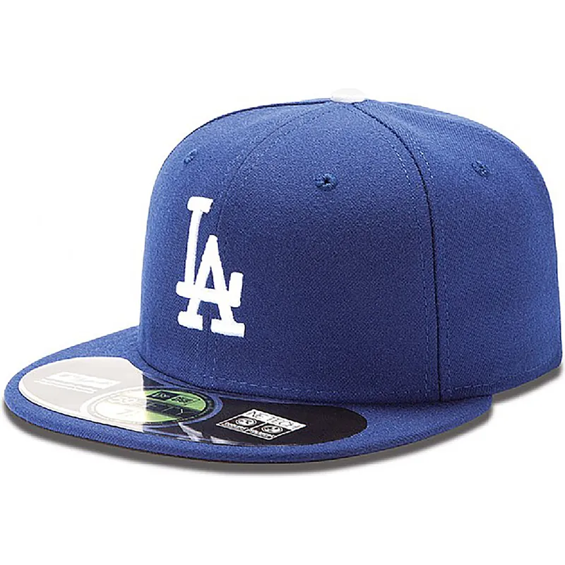 petten-plat-blauw-fitted-59fifty-authentic-on-field-van-los-angeles-dodgers-mlb-van-new-era