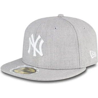 petten-plat-grijs-aangepast-voor-kinderen-59fifty-essential-van-new-york-yankees-mlb-van-new-era