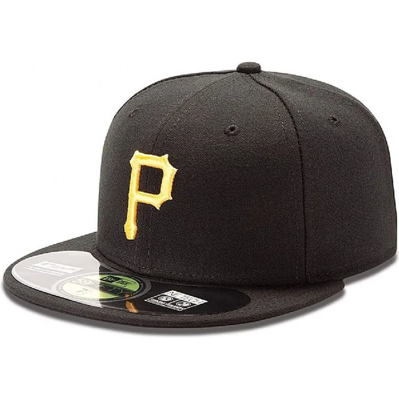 petten-plat-zwart-fitted-59fifty-authentic-on-field-van-pittsburgh-pirates-mlb-van-new-era