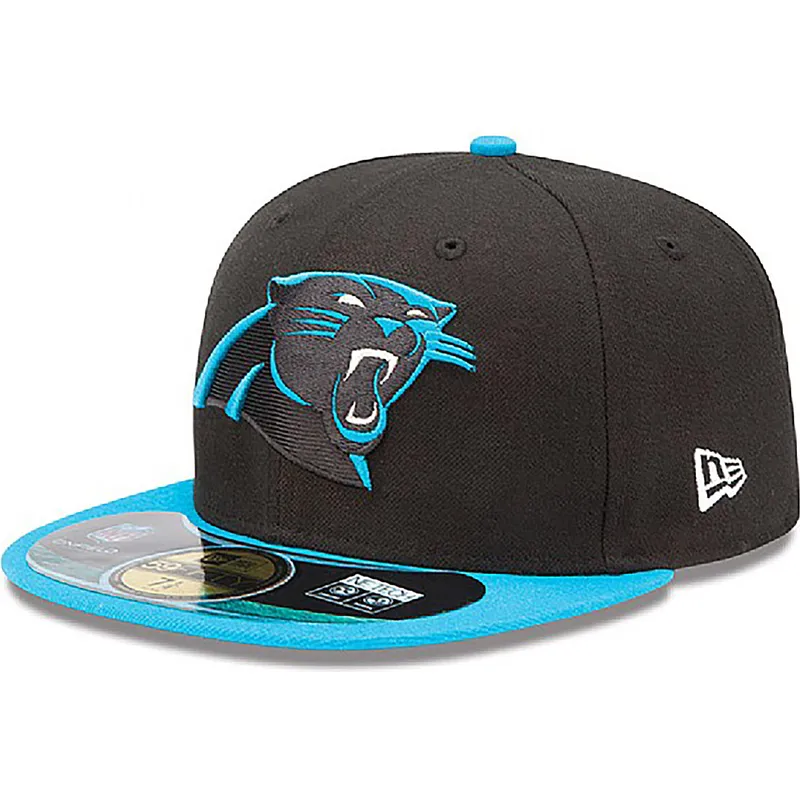 petten-plat-zwart-fitted-59fifty-authentic-on-field-game-van-carolina-panthers-nfl-van-new-era