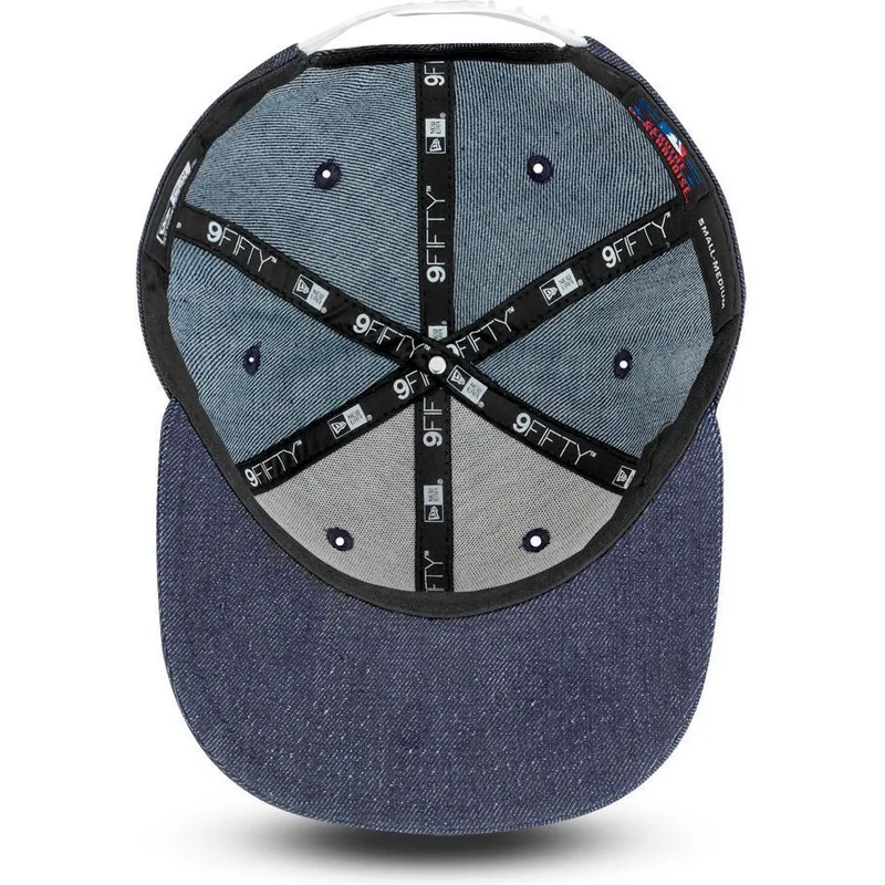 petten-plat-marineblauw-snapback-9fifty-essential-denim-van-new-york-yankees-mlb-van-new-era