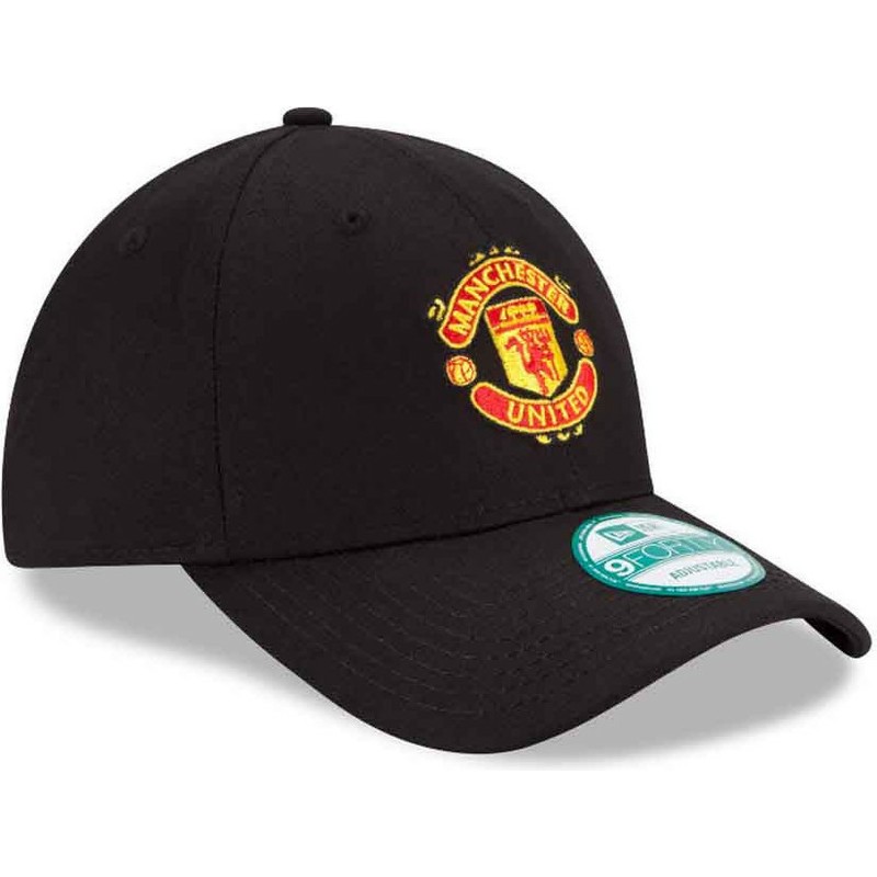 gorra-curva-negra-ajustable-9forty-essential-de-manchester-united-football-club-de-new-era