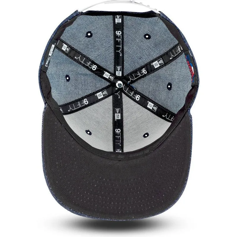 petten-plat-marineblauw-snapback-voor-kinderen-9fifty-essential-denim-van-new-york-yankees-mlb-van-new-era petten-plat-marineblauw-snapback-voor-kinderen-9fifty-essential-denim-van-new-york-yankees-mlb-van-new-era